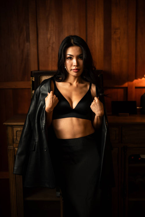 Lazy Edge Wireless Micro-Matte Lounge Bra