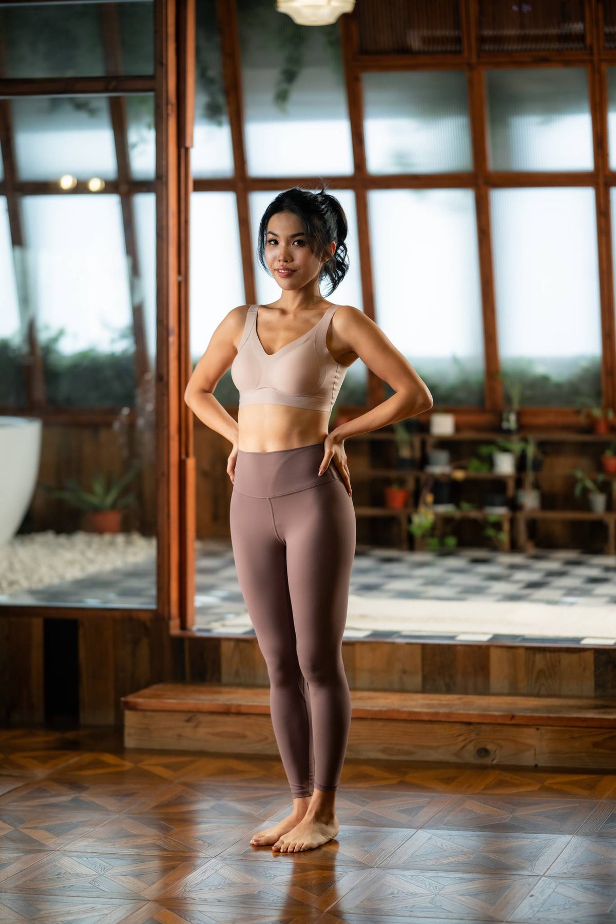The Flow of Healing High-Coverage Yoga Bra